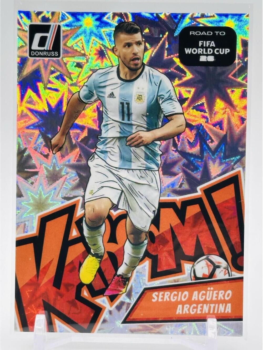 2025-26 Panini Donruss Road To FIFA World Cup Kaboom! Sergio Aguero SSP